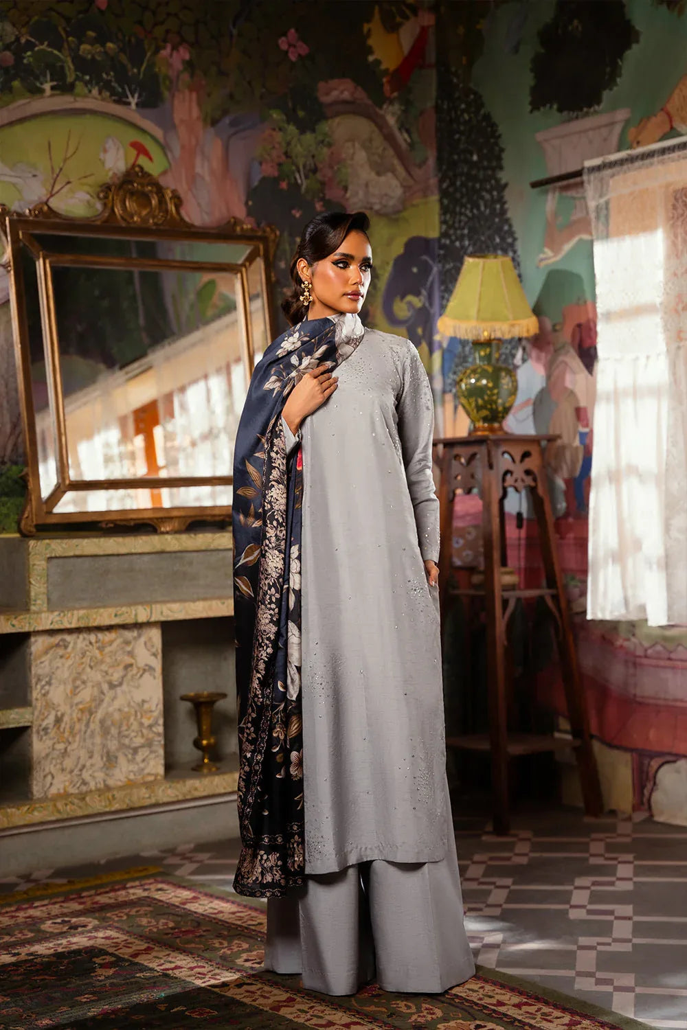 Saira Rizwan | Dahini Silk Pret | SWAN - SRLP04-25 - Aqsa Fabrics