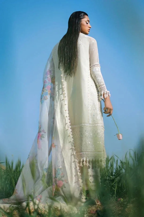 Sana Safinaz | Luxury Lawn Collection | 005A - Aqsa Fabrics