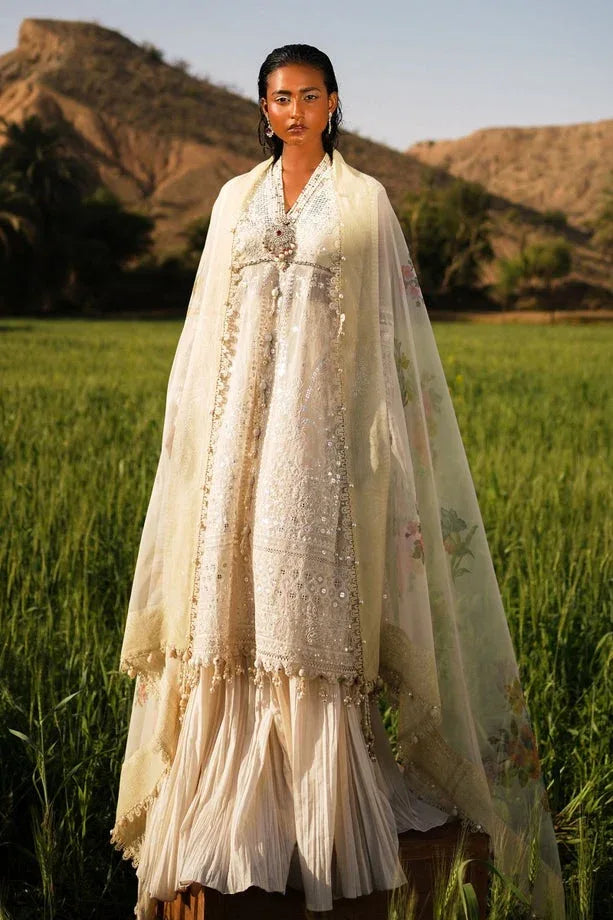 Sana Safinaz | Luxury Lawn Collection | 005A - Aqsa Fabrics