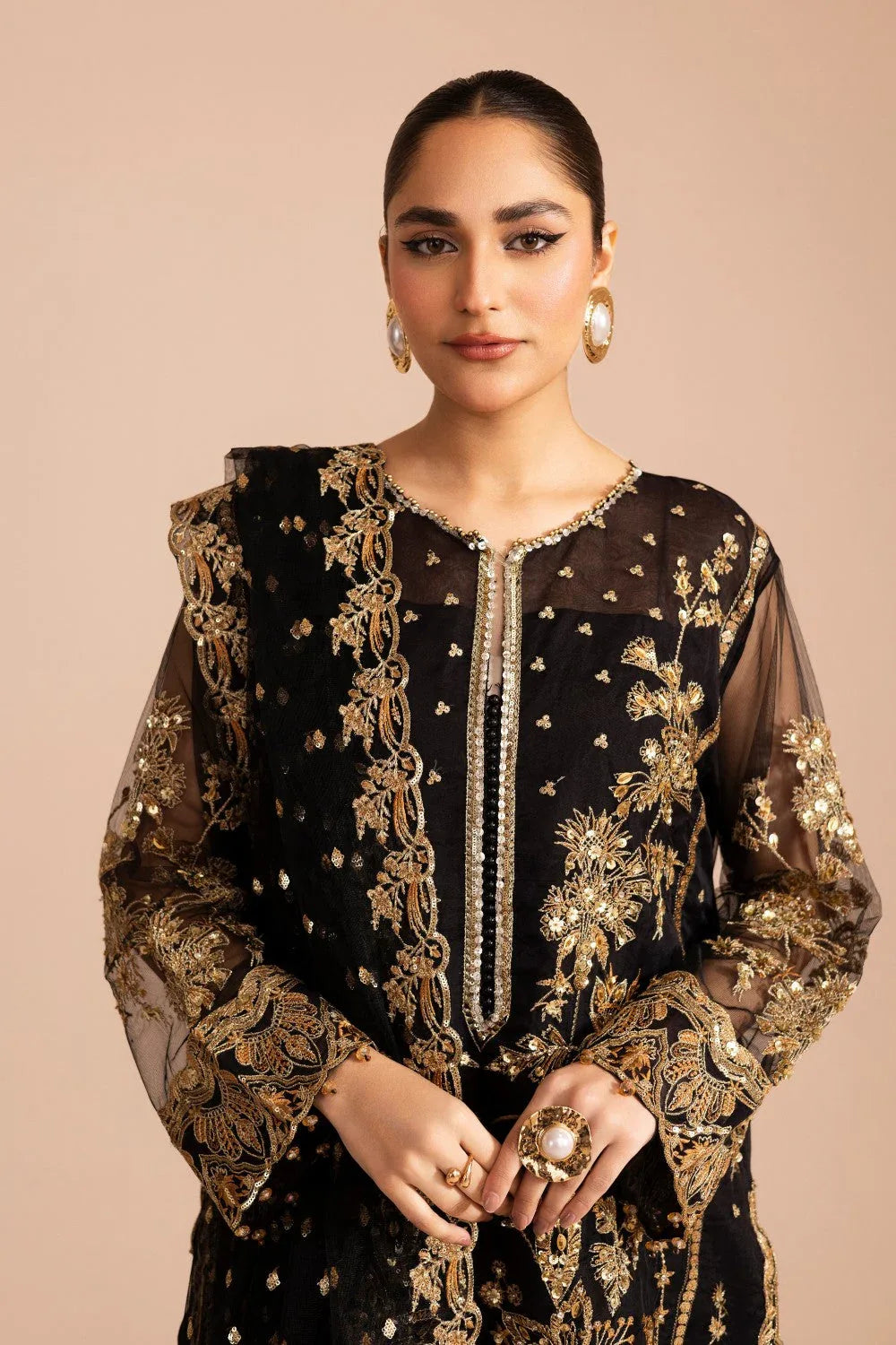 Maryum N Maria | Zircon Formals | LALEH - MS40080 - Aqsa Fabrics