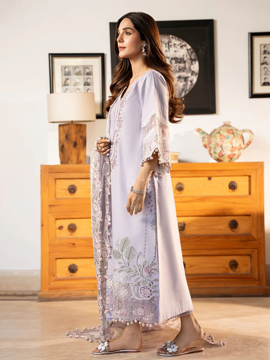 Izel | Mahveen Festive Lawn 25 | LAMIA - Aqsa Fabrics