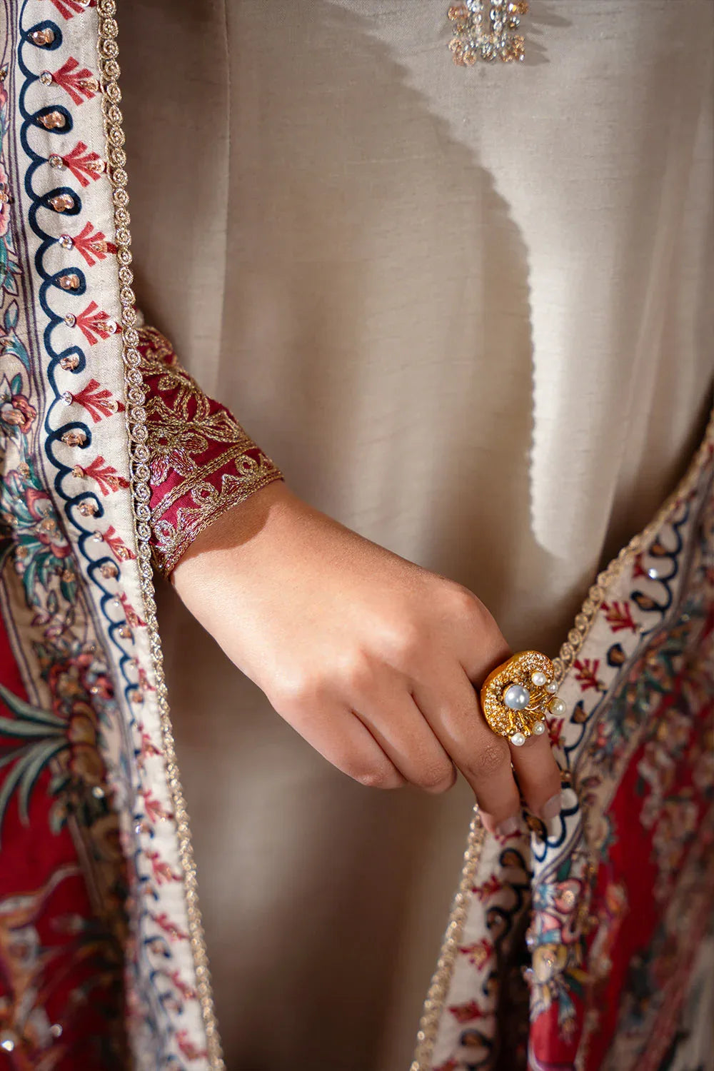 Saira Rizwan | Dahini Silk Pret | DUNE - SRLP01-25 - Aqsa Fabrics
