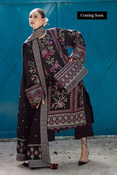 Marjjan | Lovella Winter 25 | MEV-48 A (BLACK) - Aqsa Fabrics