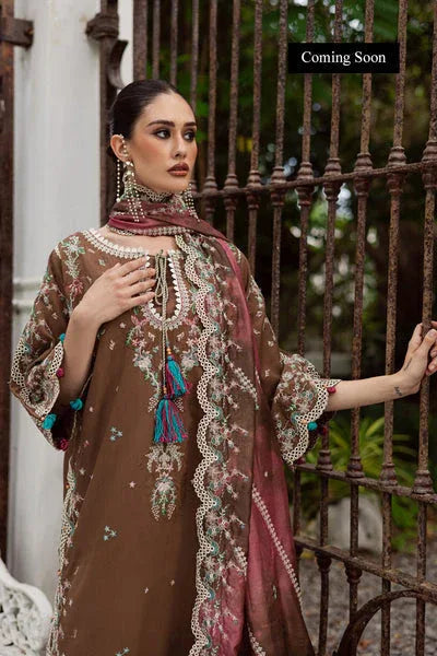 Marjjan | Lovella Winter 25 | MEV-47 B (COFFEE) - Aqsa Fabrics