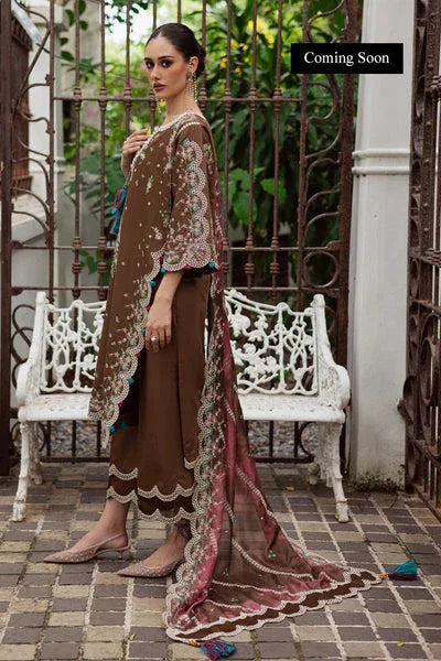 Marjjan | Lovella Winter 25 | MEV-47 B (COFFEE) - Aqsa Fabrics