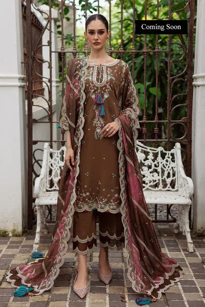 Marjjan | Lovella Winter 25 | MEV-47 B (COFFEE) - Aqsa Fabrics