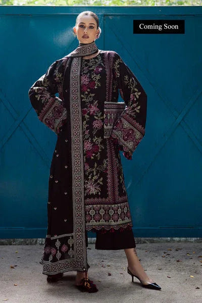 Marjjan | Lovella Winter 25 | MEV-48 A (BLACK) - Aqsa Fabrics