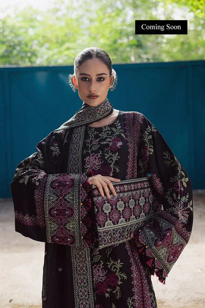 Marjjan | Lovella Winter 25 | MEV-48 A (BLACK) - Aqsa Fabrics