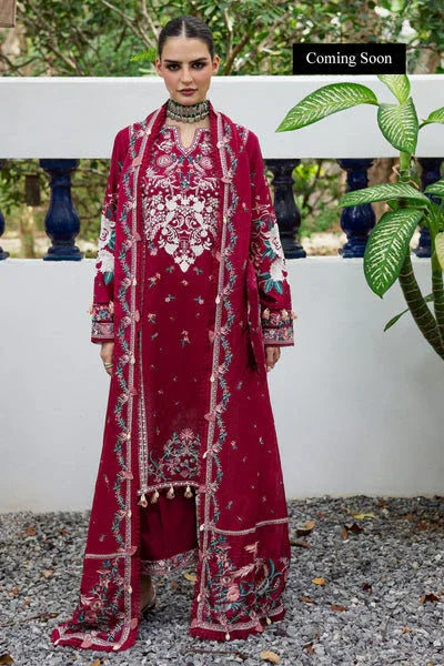 Marjjan | Lovella Winter 25 |MEV-46 A (REDDISH) - Aqsa Fabrics