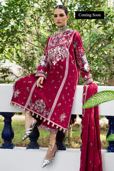Marjjan | Lovella Winter 25 |MEV-46 A (REDDISH) - Aqsa Fabrics