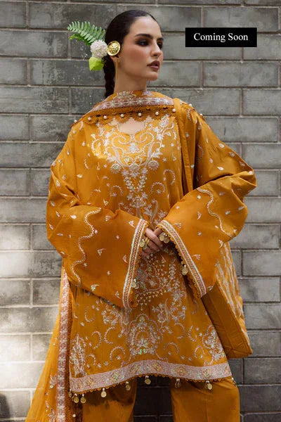 Marjjan | Lovella Winter 25 |MEV-45 A (MUSTARD) - Aqsa Fabrics