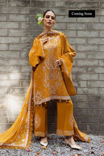 Marjjan | Lovella Winter 25 |MEV-45 A (MUSTARD) - Aqsa Fabrics