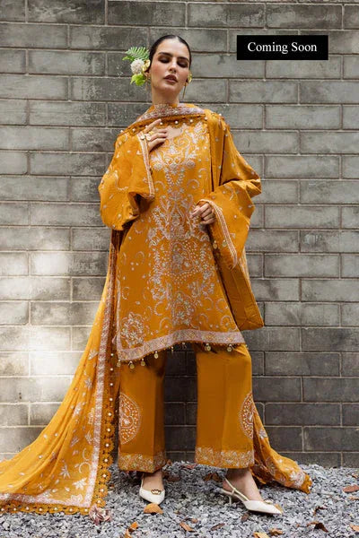 Marjjan | Lovella Winter 25 |MEV-45 A (MUSTARD) - Aqsa Fabrics