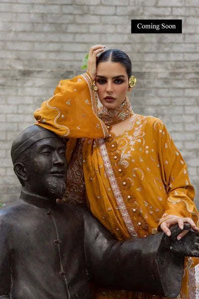 Marjjan | Lovella Winter 25 |MEV-45 A (MUSTARD) - Aqsa Fabrics
