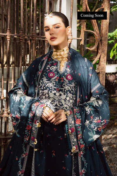 Marjjan | Lovella Winter 25 | MEV-46 B (BLUE) - Aqsa Fabrics