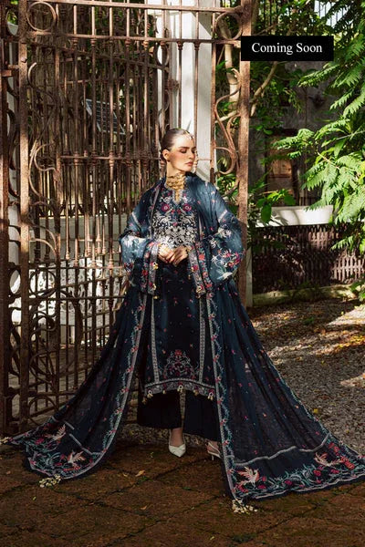 Marjjan | Lovella Winter 25 | MEV-46 B (BLUE) - Aqsa Fabrics