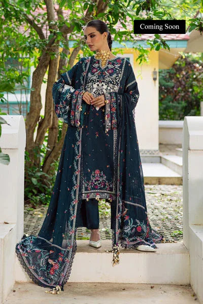 Marjjan | Lovella Winter 25 | MEV-46 B (BLUE) - Aqsa Fabrics