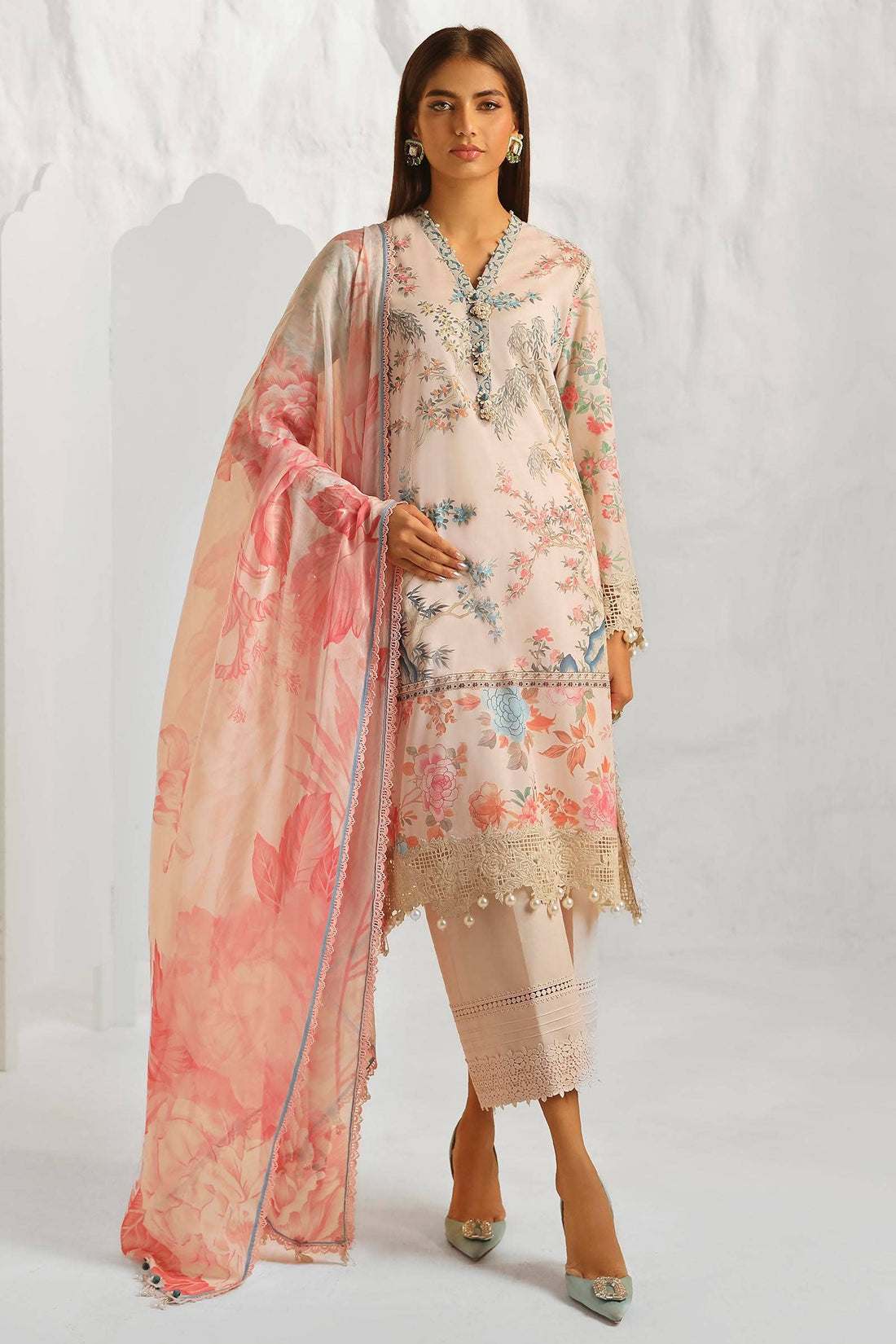 Sana Safinaz | Muzlin Summer 24 | 001A-CI - Aqsa Fabrics