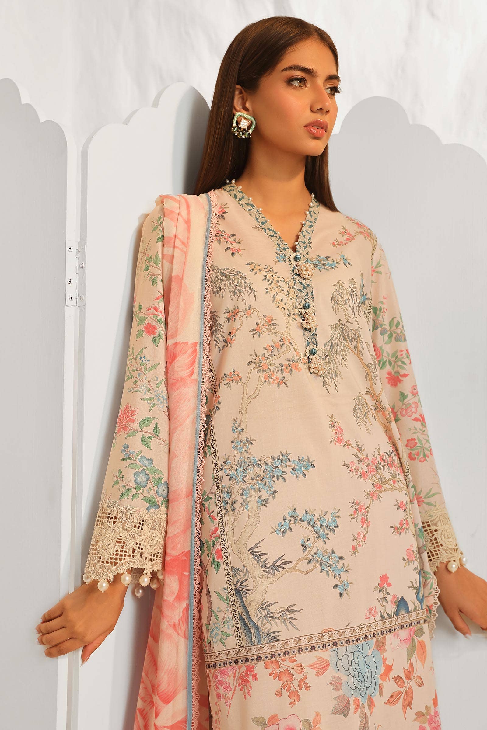 Sana Safinaz | Muzlin Summer 24 | 001A-CI - Aqsa Fabrics