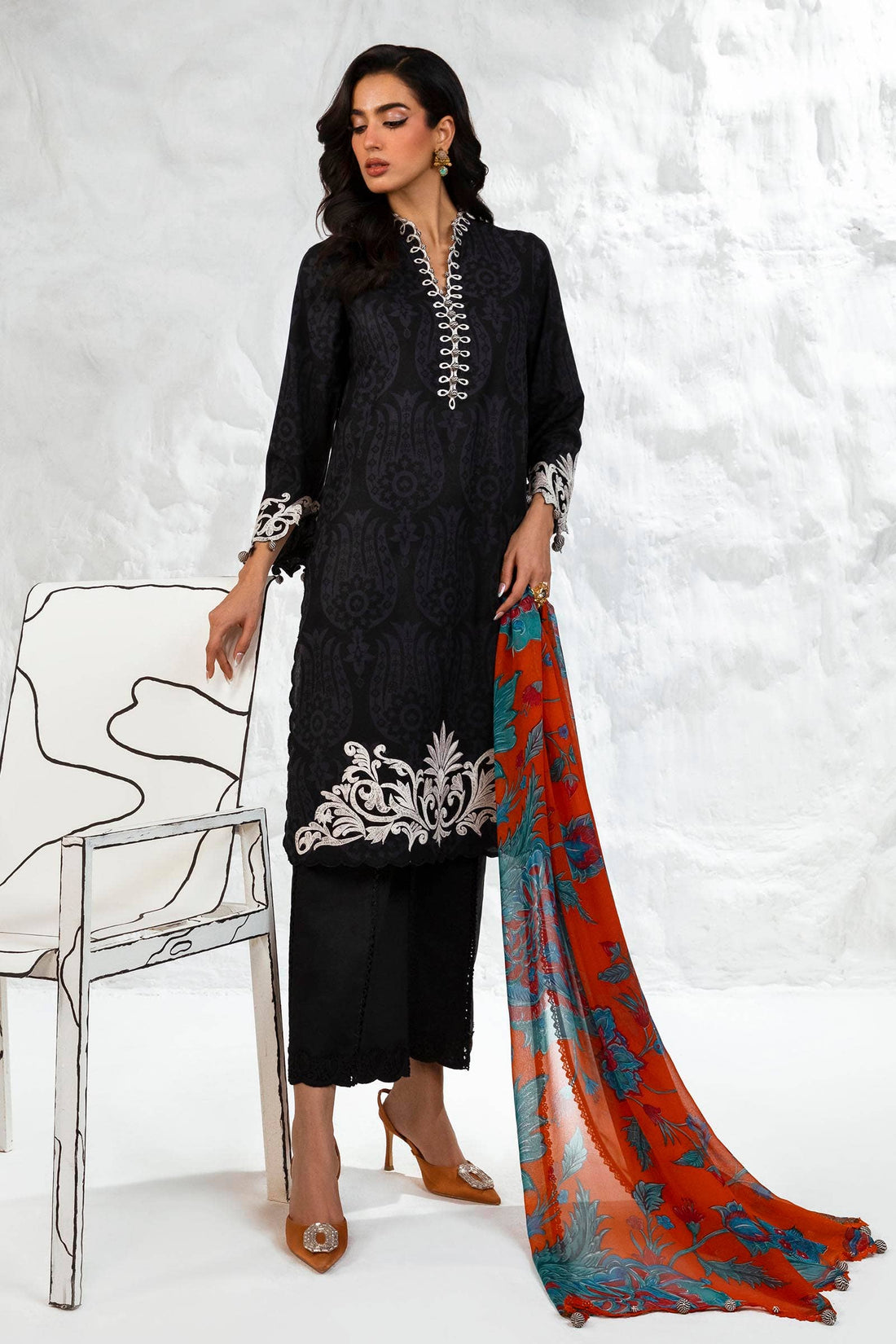 Sana Safinaz | Muzlin Summer 24 | 003A-CI - Aqsa Fabrics