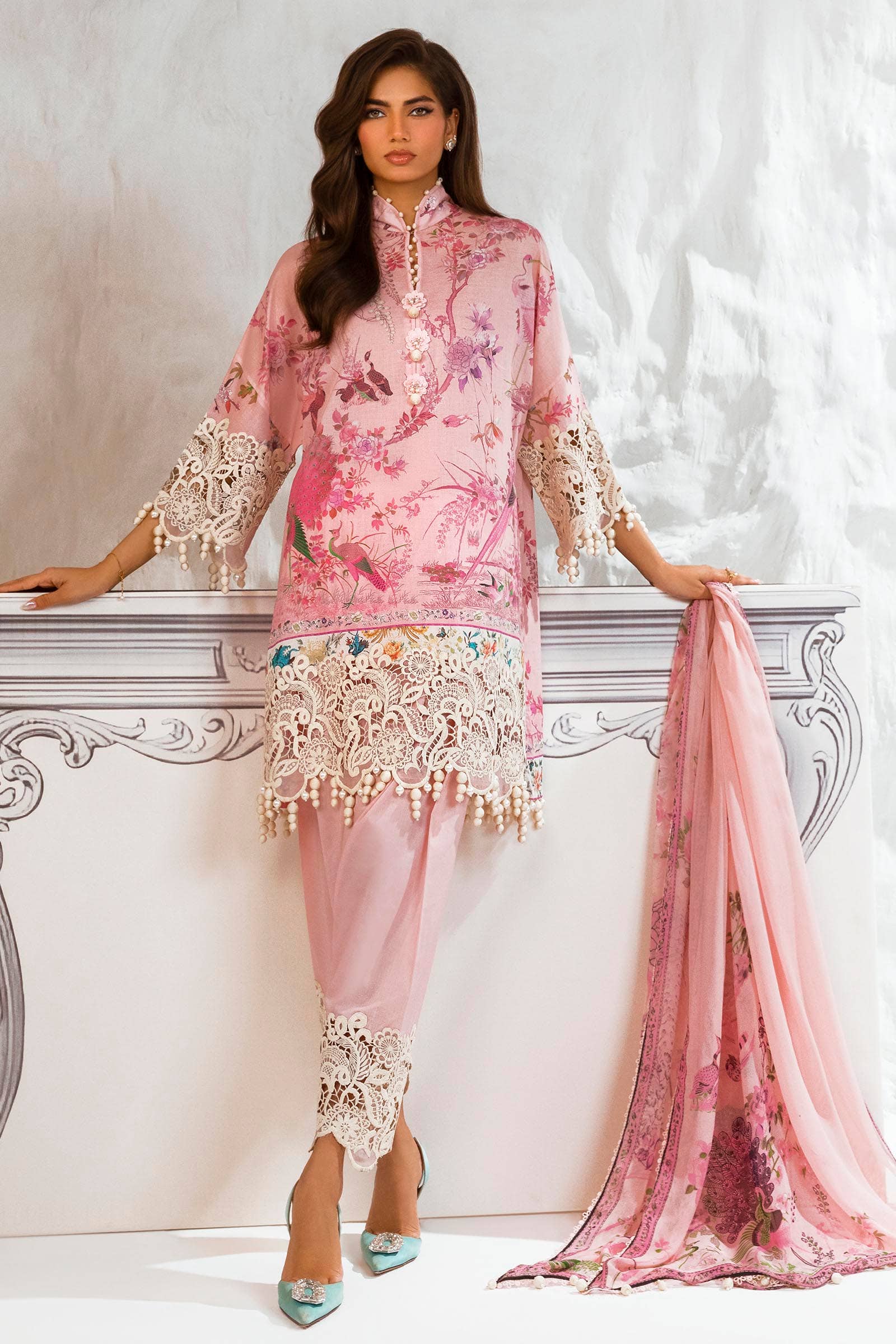 Sana Safinaz | Muzlin Summer 24 | 004A-CI - Aqsa Fabrics