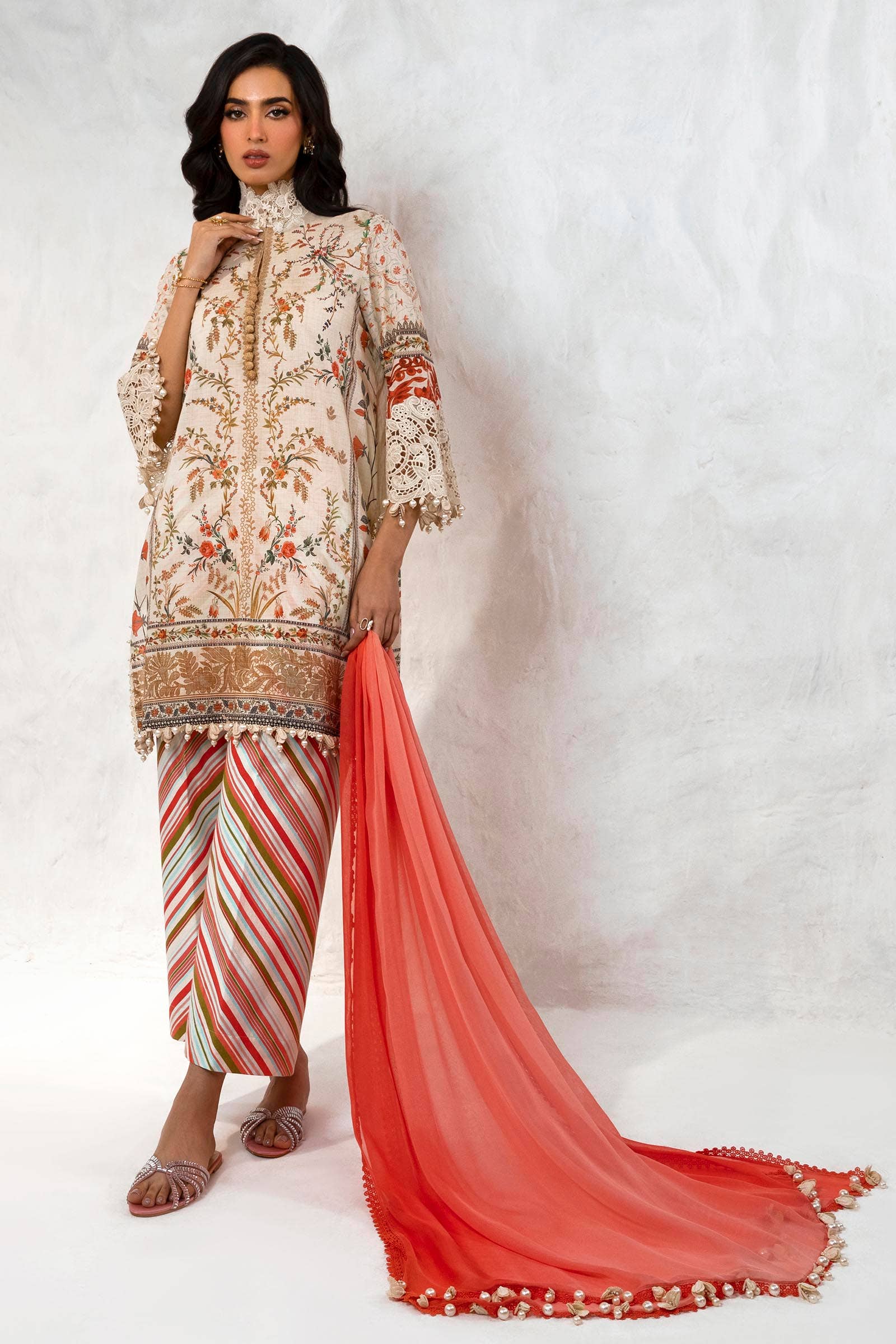 Sana Safinaz | Muzlin Summer 24 | 005A-CI - Aqsa Fabrics