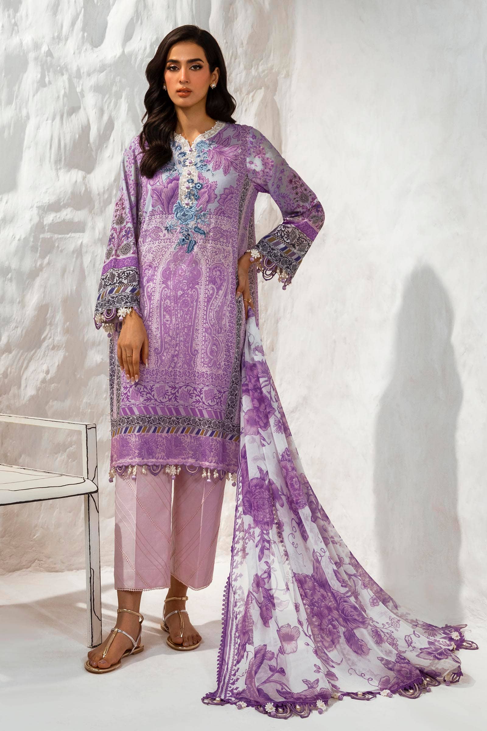 Sana Safinaz | Muzlin Summer 24 | 006B-CI - Aqsa Fabrics