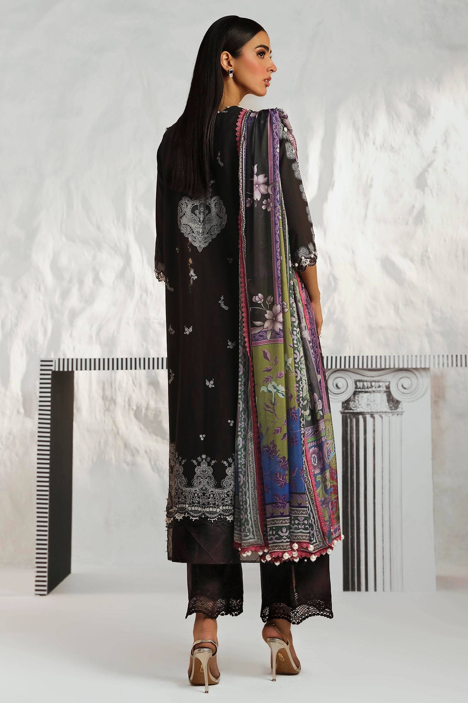 Sana Safinaz | Muzlin Summer 24 | 008A-CK - Aqsa Fabrics