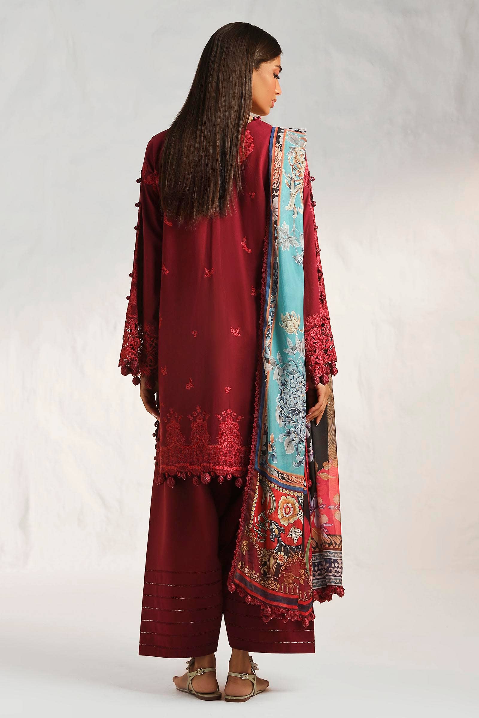 Sana Safinaz | Muzlin Summer 24 | 008B-CK - Aqsa Fabrics