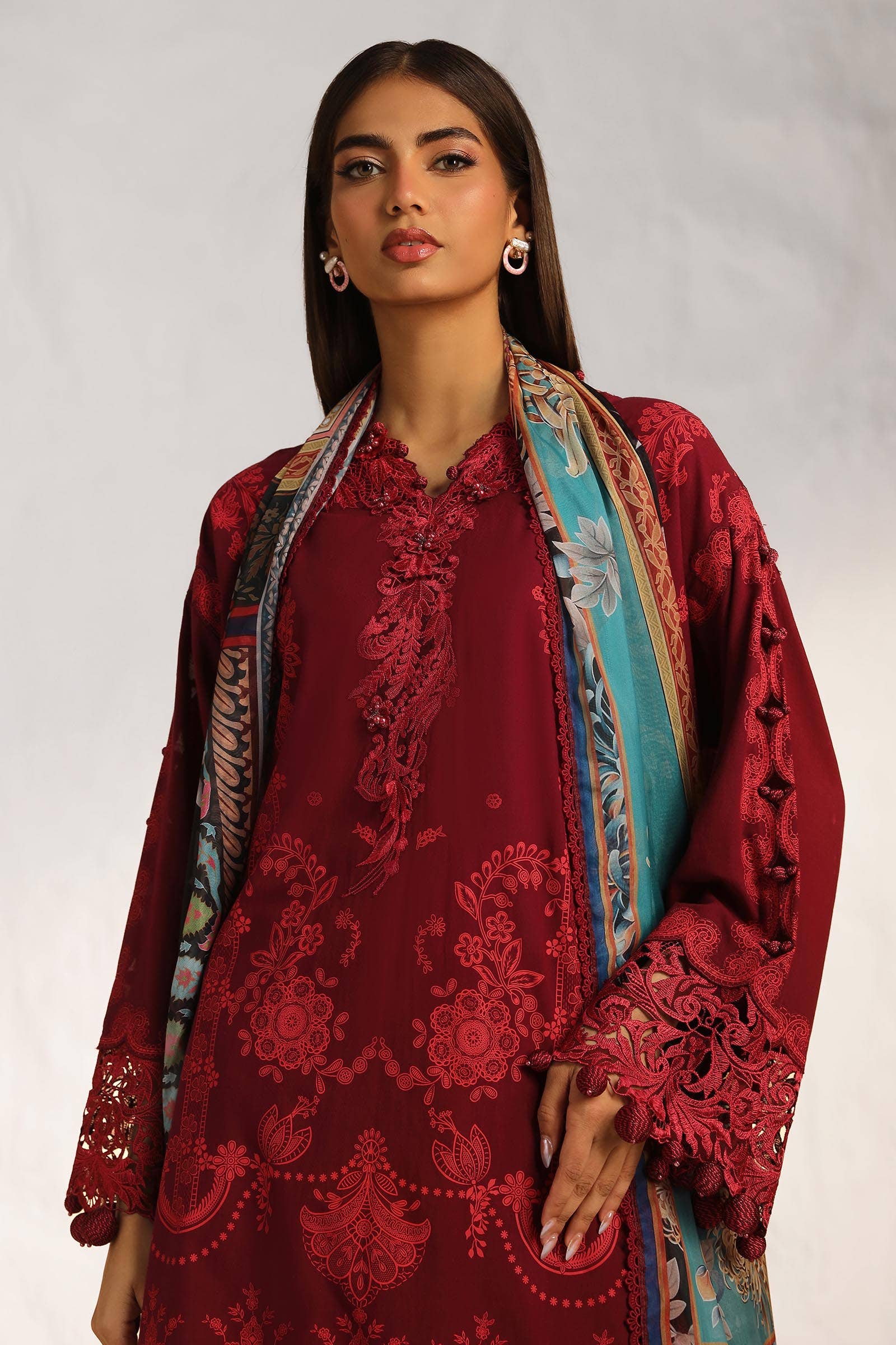 Sana Safinaz | Muzlin Summer 24 | 008B-CK - Aqsa Fabrics