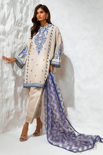 Sana Safinaz | Muzlin Summer 24 | 009A-CT - Aqsa Fabrics