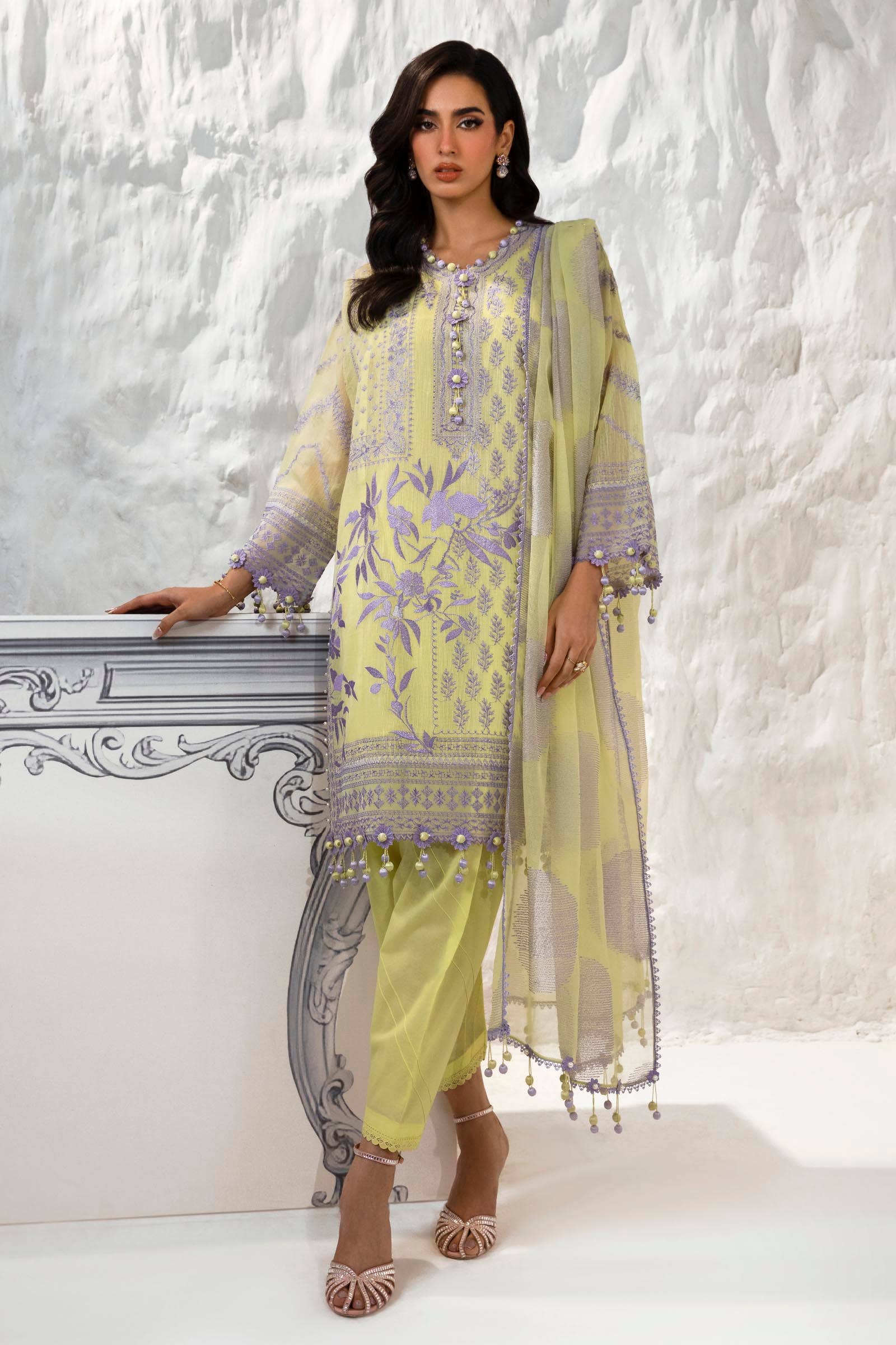 Sana Safinaz | Muzlin Summer 24 | 010A-CT - Aqsa Fabrics