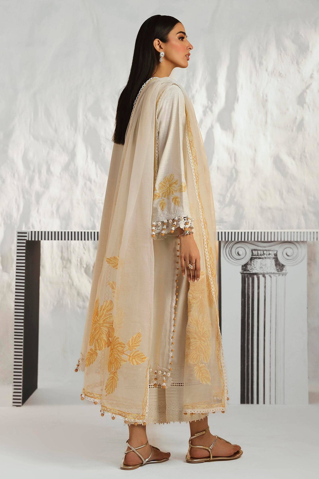 Sana Safinaz | Muzlin Summer 24 | 011B-CT - Aqsa Fabrics