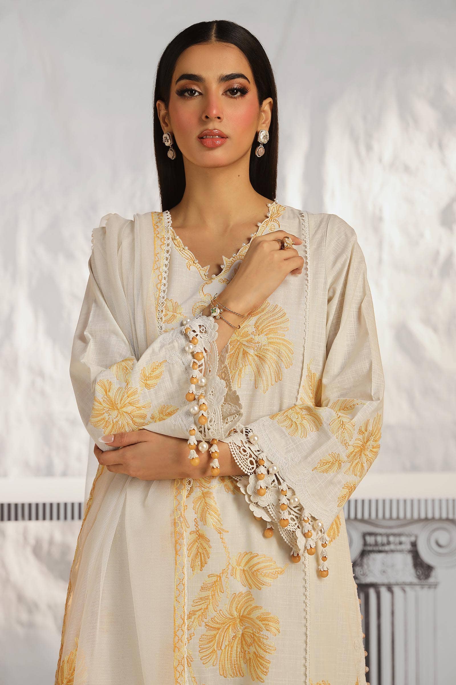 Sana Safinaz | Muzlin Summer 24 | 011B-CT - Aqsa Fabrics