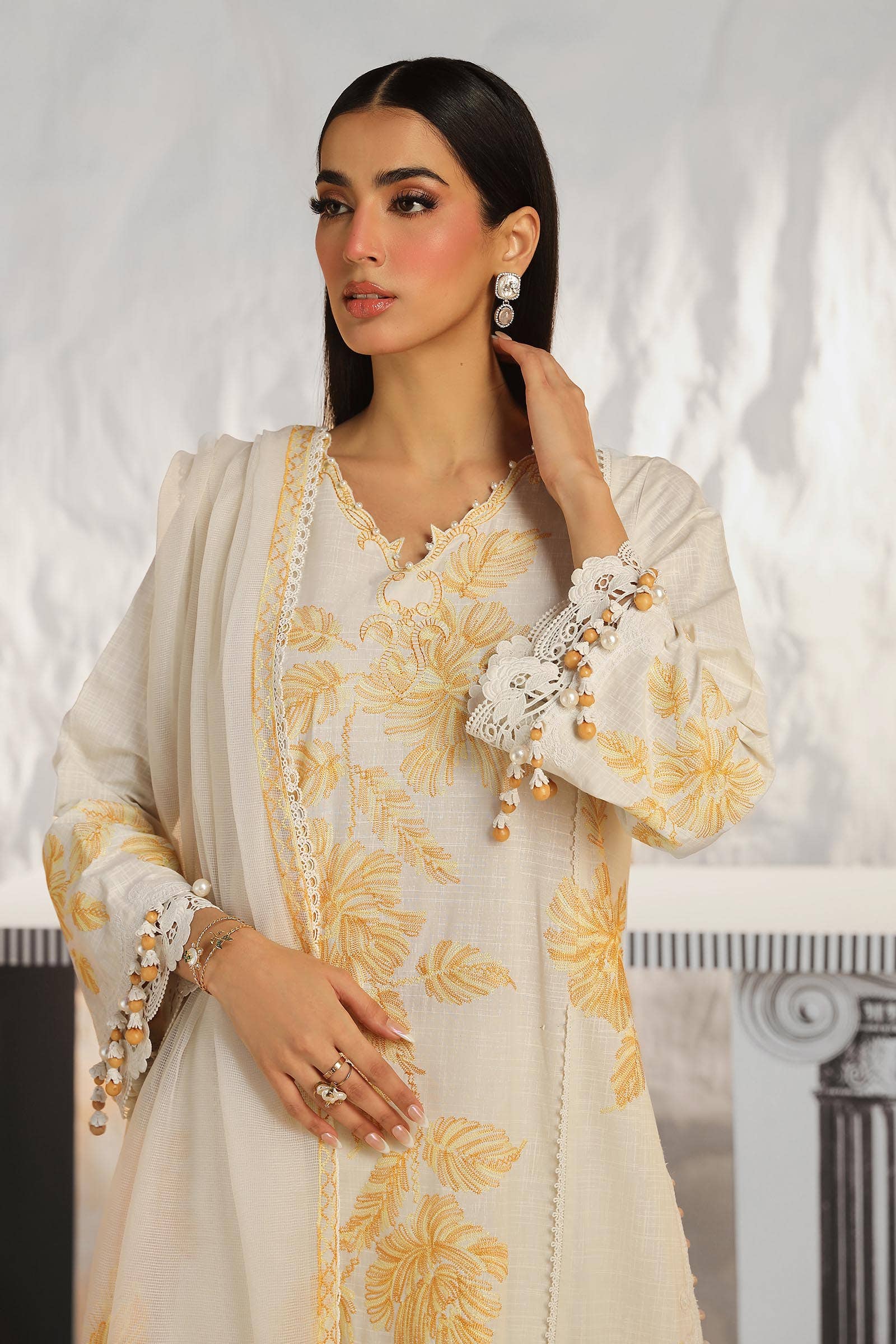 Sana Safinaz | Muzlin Summer 24 | 011B-CT - Aqsa Fabrics