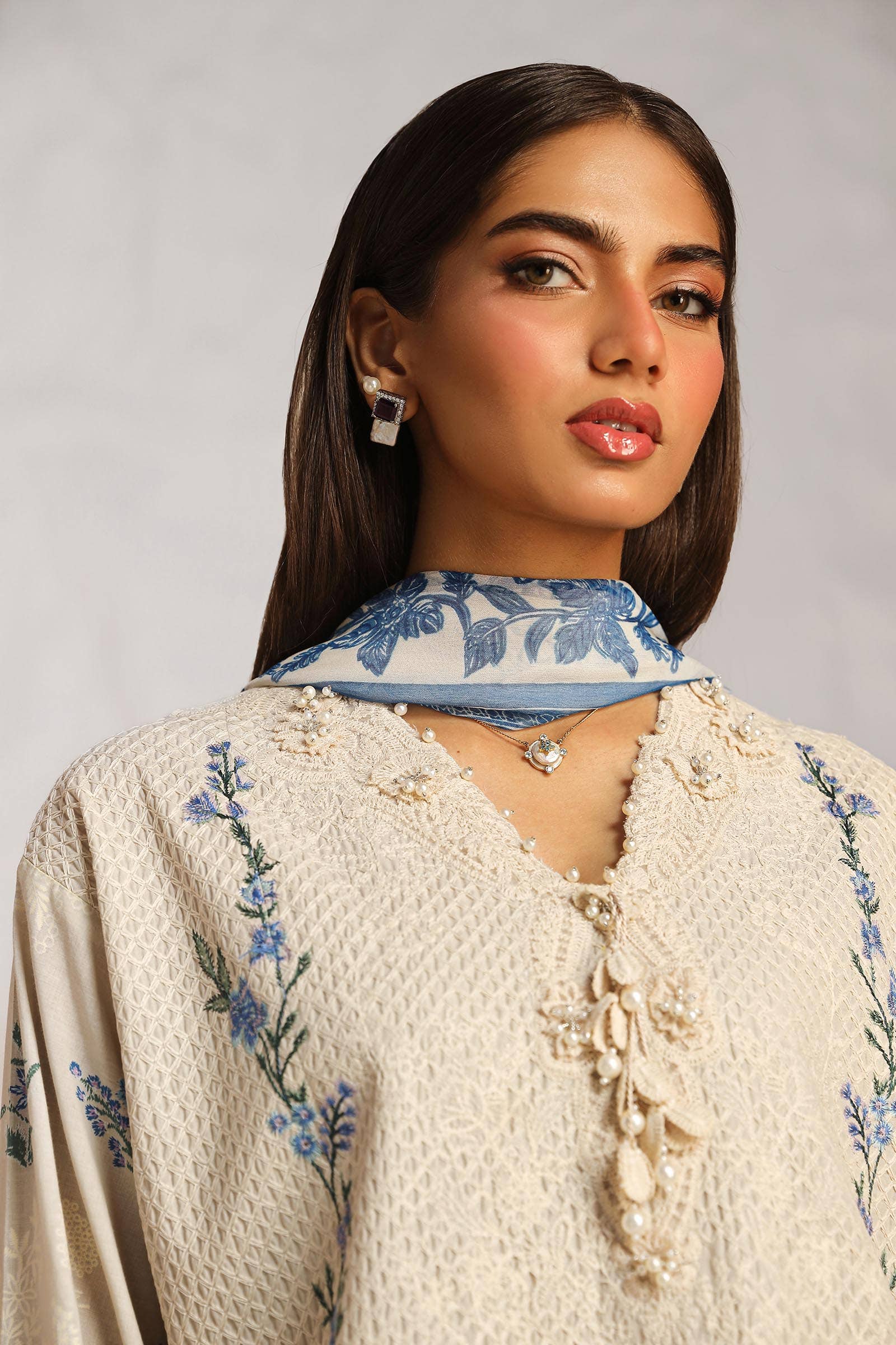 Sana Safinaz | Muzlin Summer 24 | 012B-CJ - Aqsa Fabrics