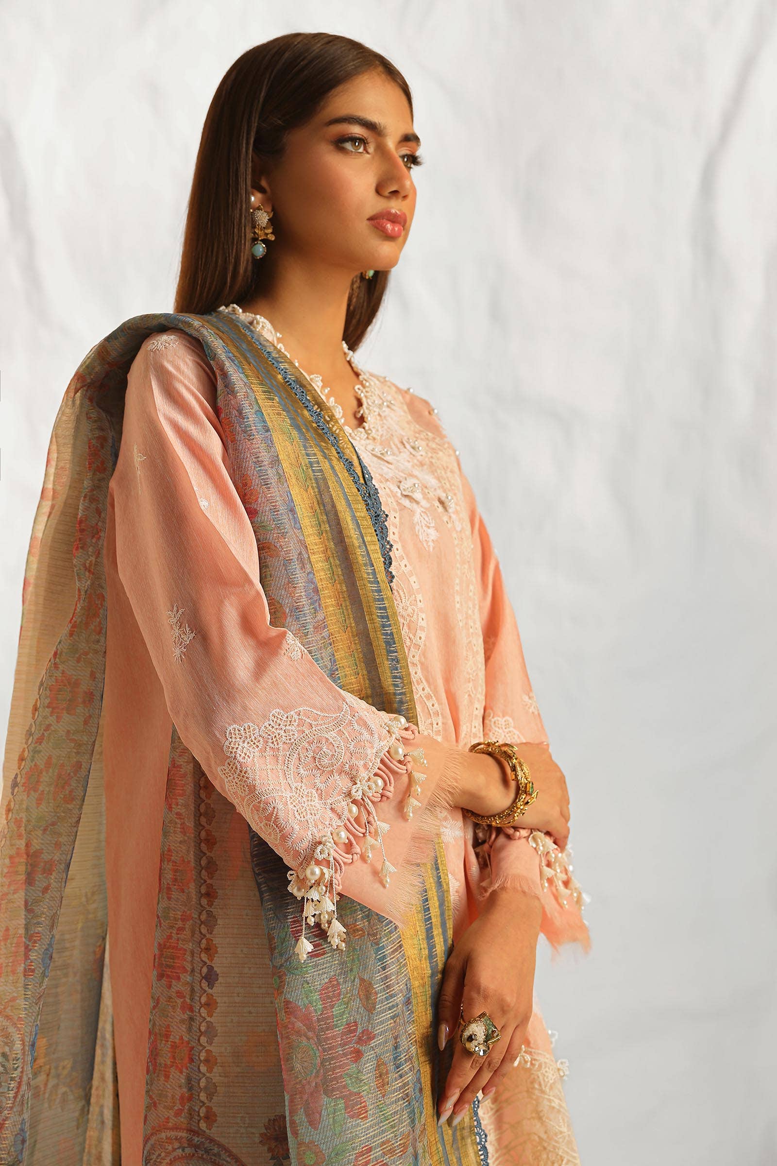 Sana Safinaz | Muzlin Summer 24 | 013A-DH - Aqsa Fabrics