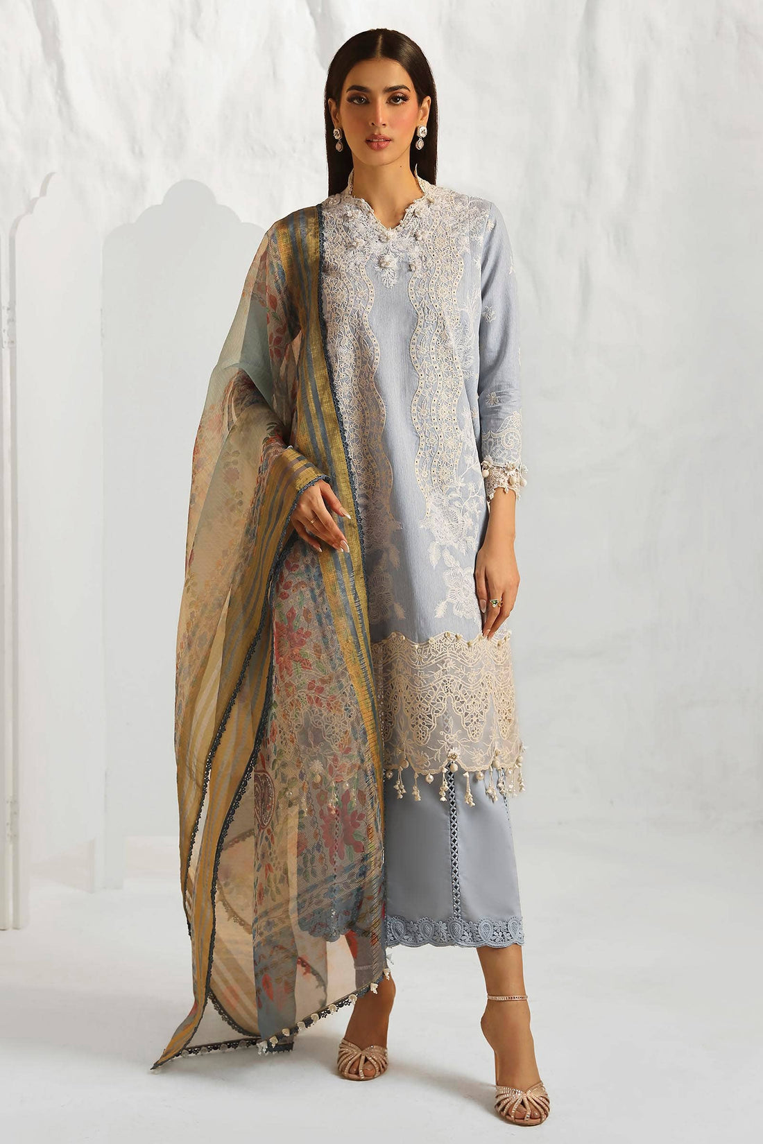 Sana Safinaz | Muzlin Summer 24 | 013B-DH - Aqsa Fabrics