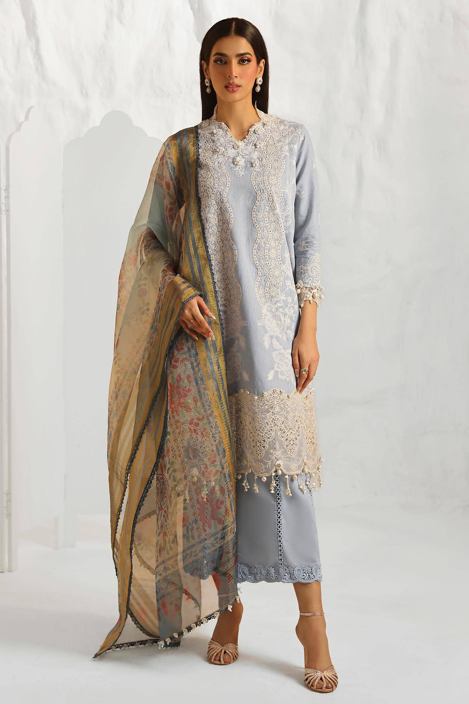 Sana Safinaz | Muzlin Summer 24 | 013B-DH - Aqsa Fabrics