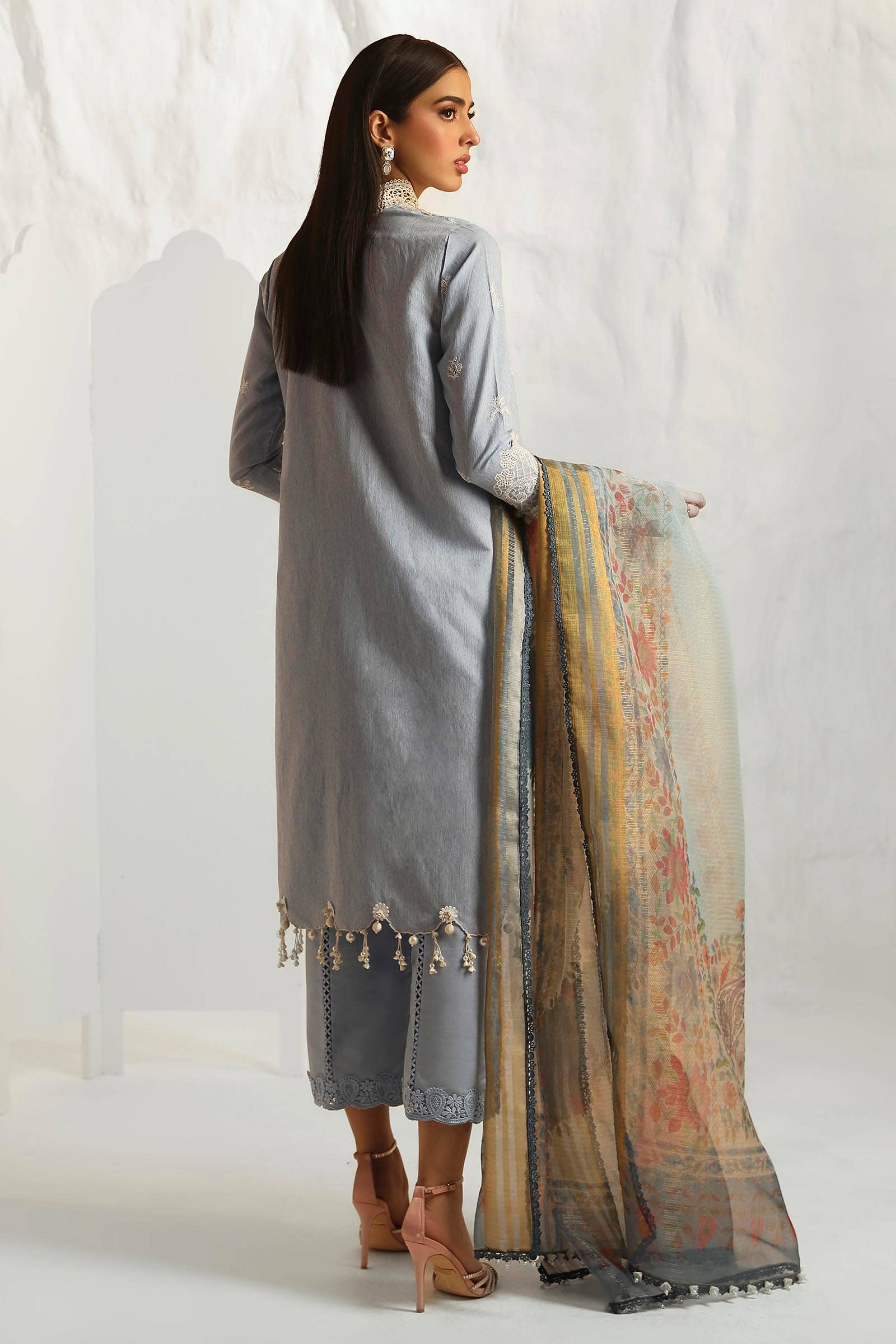 Sana Safinaz | Muzlin Summer 24 | 013B-DH - Aqsa Fabrics