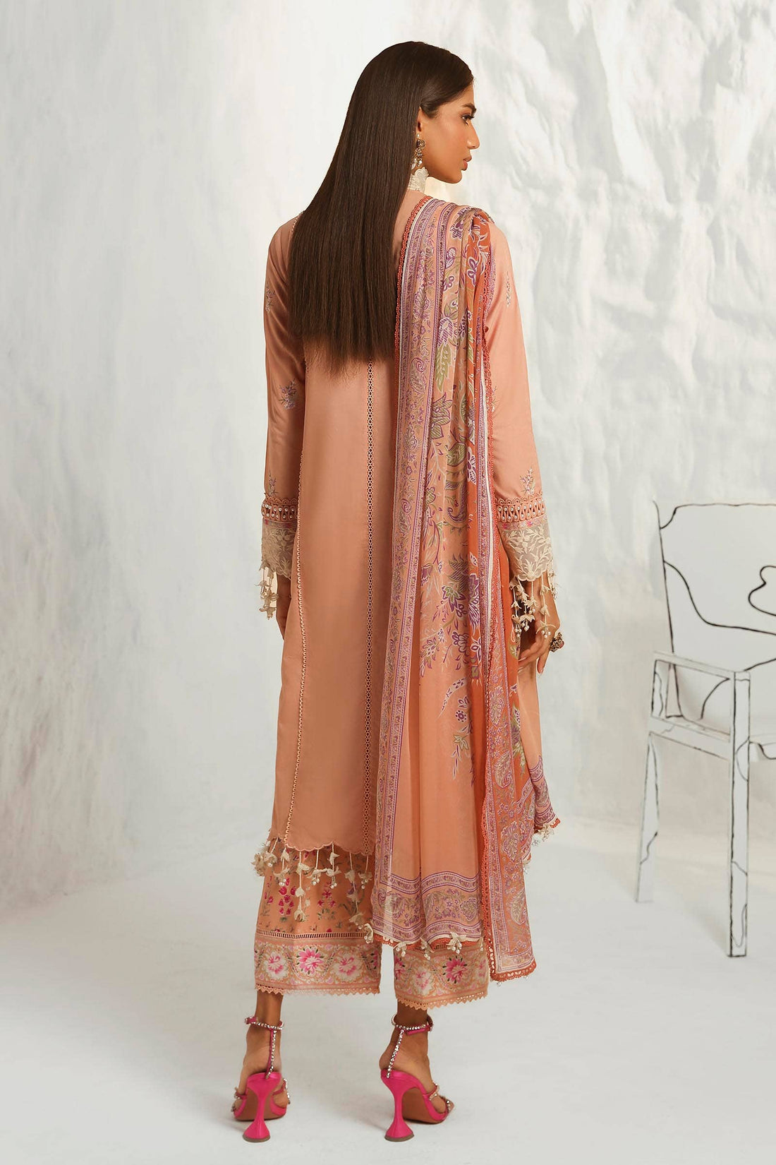 Sana Safinaz | Muzlin Summer 24 | 014B-CJ - Aqsa Fabrics