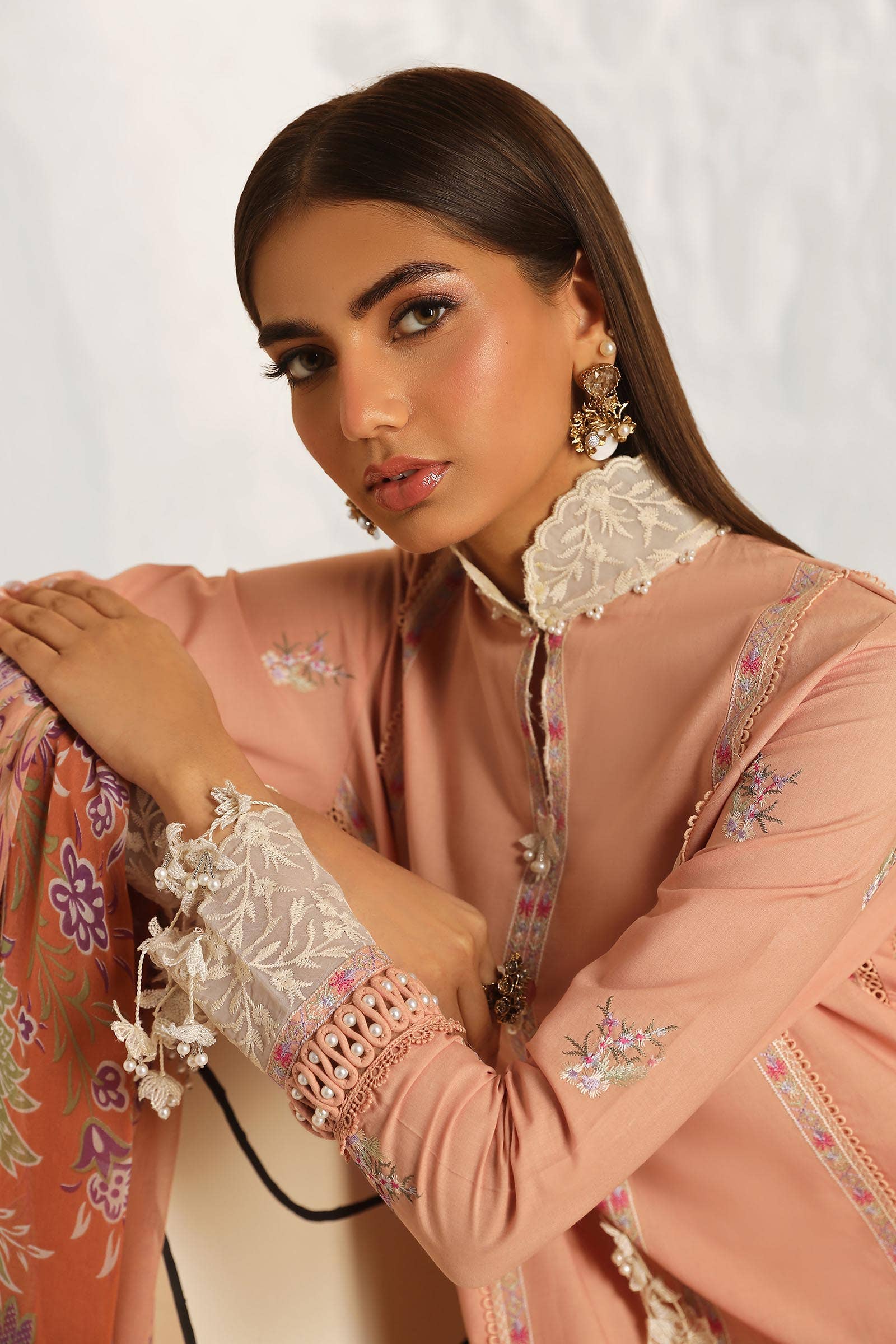 Sana Safinaz | Muzlin Summer 24 | 014B-CJ - Aqsa Fabrics