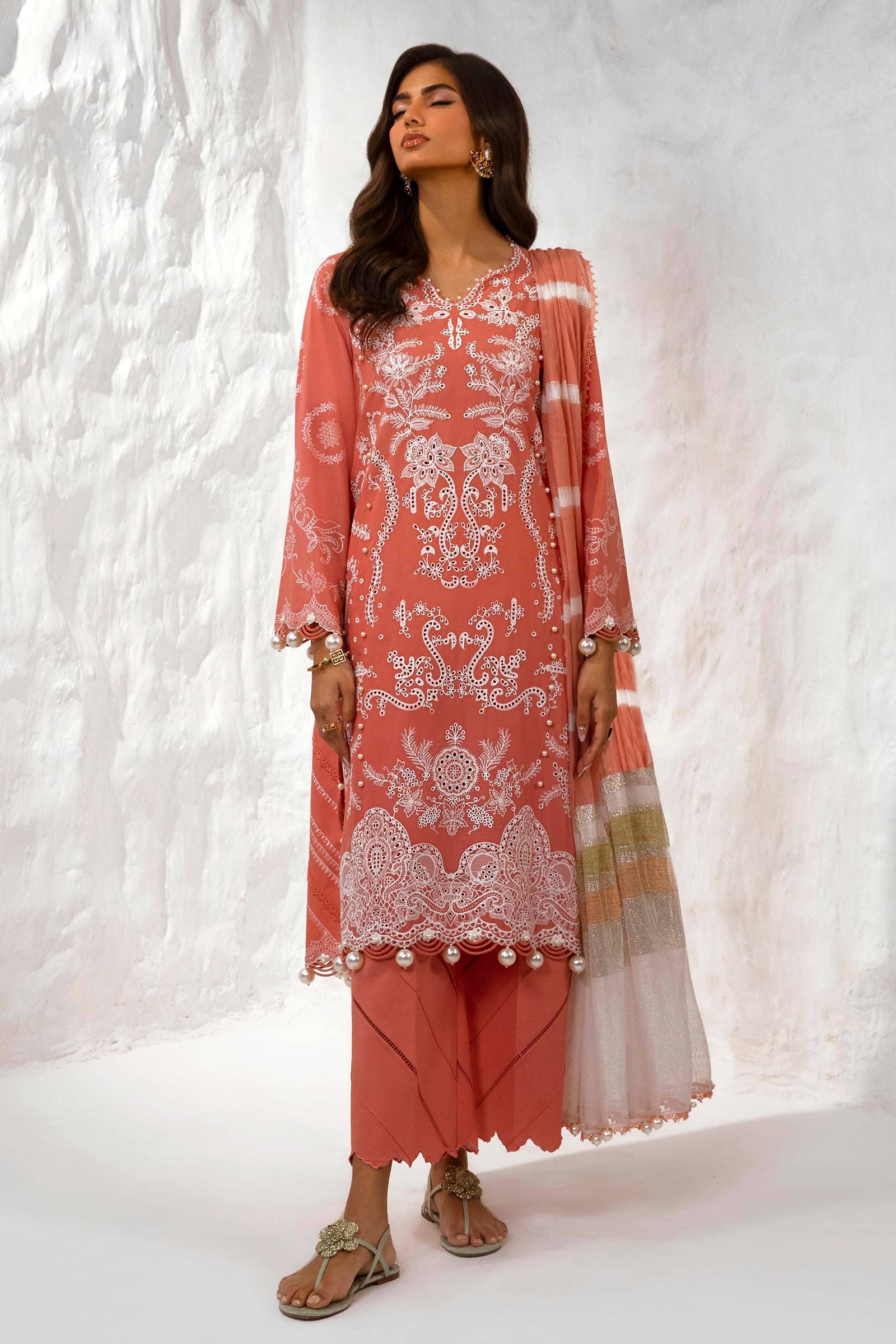 Sana Safinaz | Muzlin Summer 24 | 015B-DF - Aqsa Fabrics