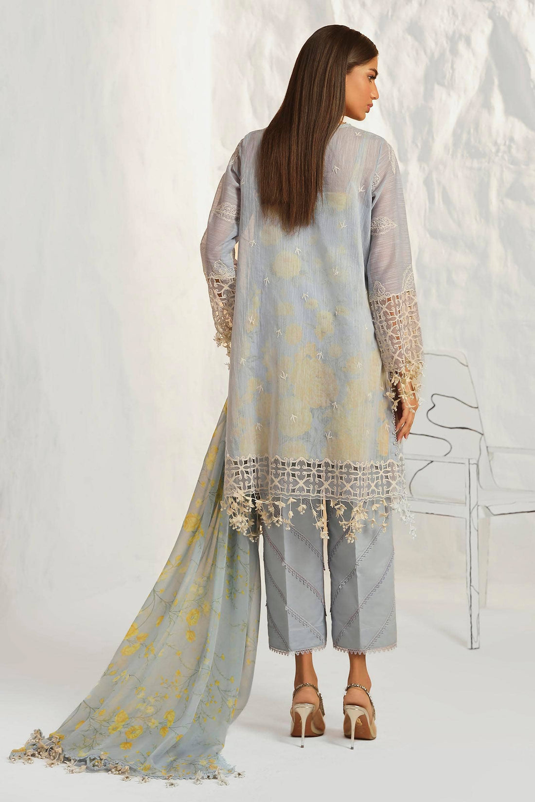 Sana Safinaz | Muzlin Summer 24 | 016A-CJ - Aqsa Fabrics