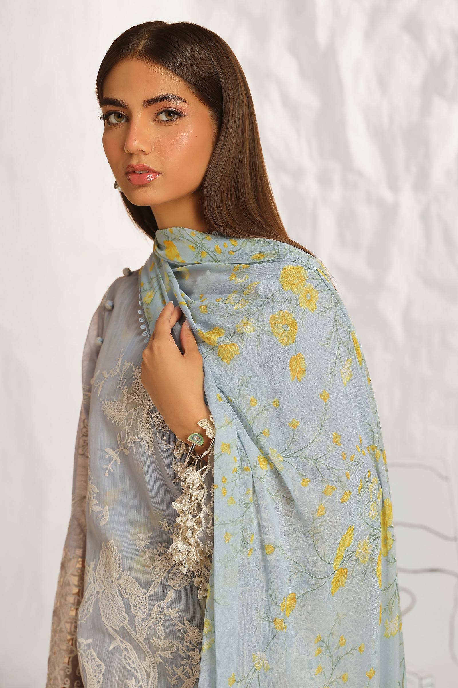 Sana Safinaz | Muzlin Summer 24 | 016A-CJ - Aqsa Fabrics