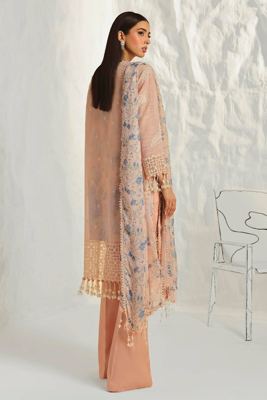 Sana Safinaz | Muzlin Summer 24 | 016B-CJ - Aqsa Fabrics