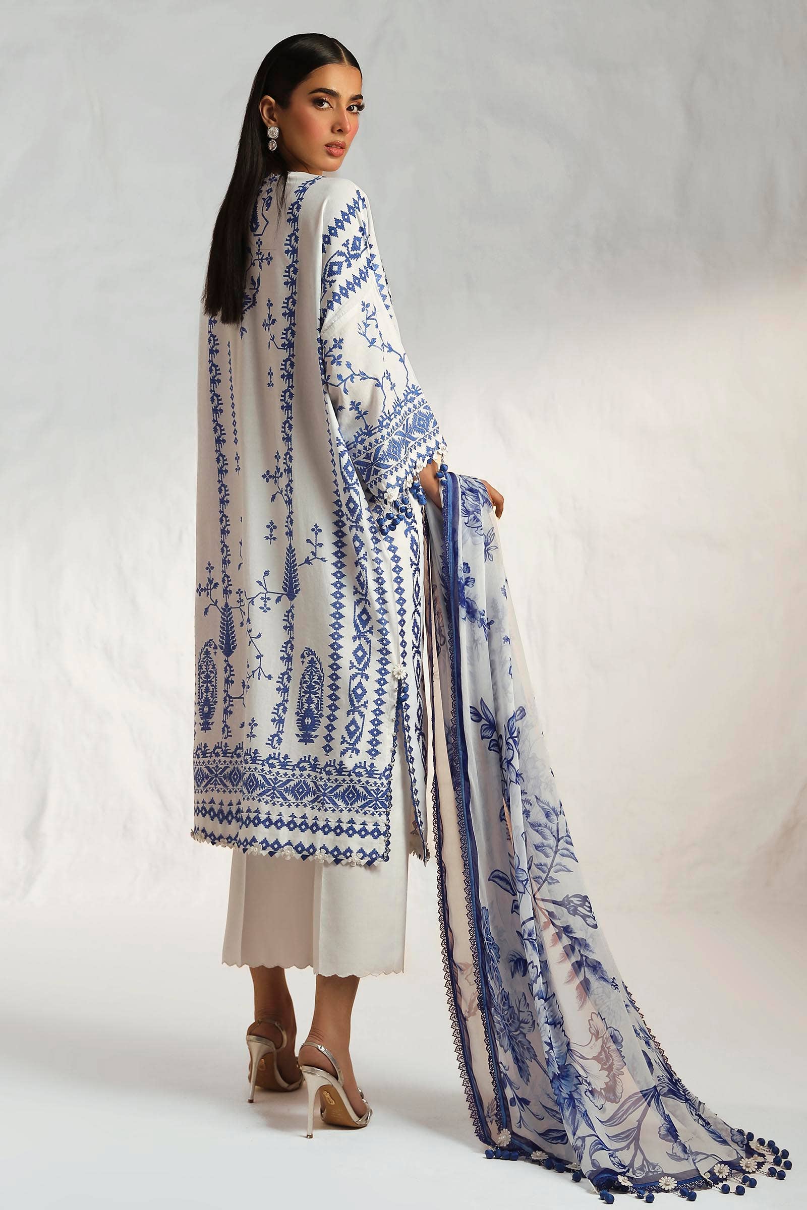 Sana Safinaz | Muzlin Summer 24 | 017A-CJ - Aqsa Fabrics