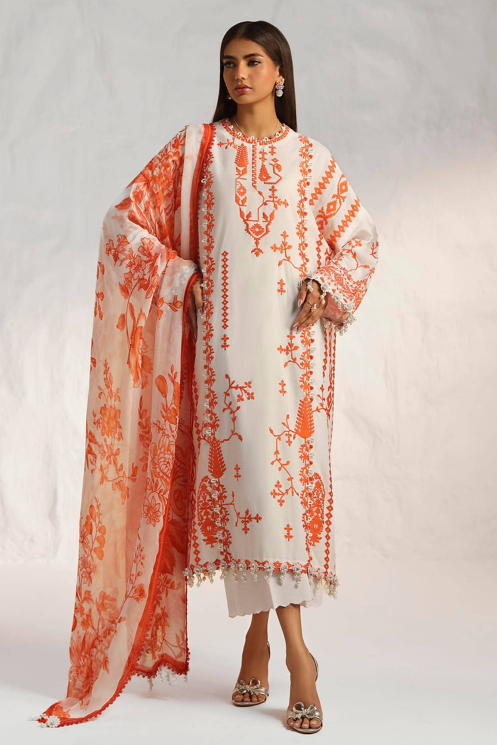 Sana Safinaz | Muzlin Summer 24 | 017B-CJ - Aqsa Fabrics