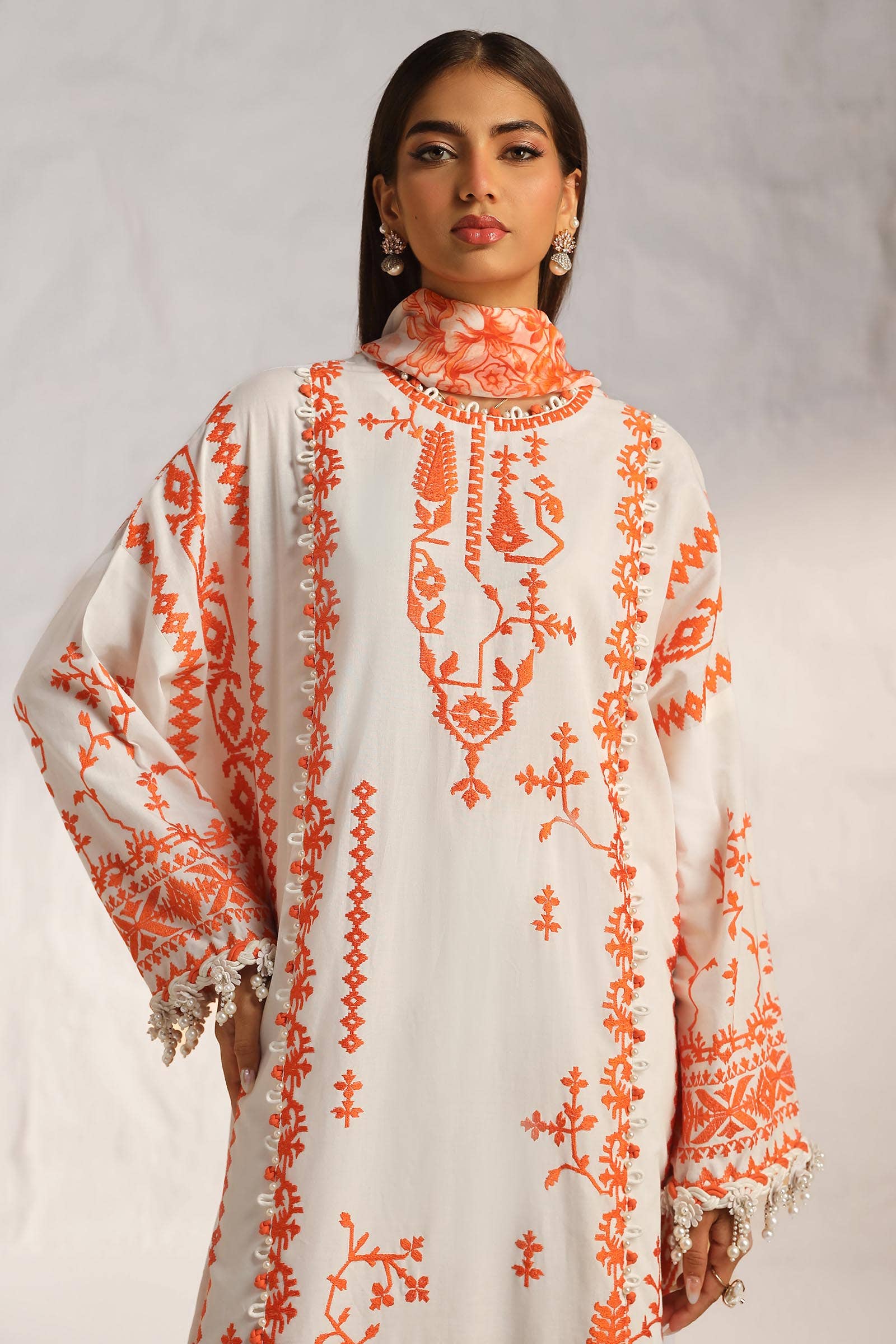 Sana Safinaz | Muzlin Summer 24 | 017B-CJ - Aqsa Fabrics
