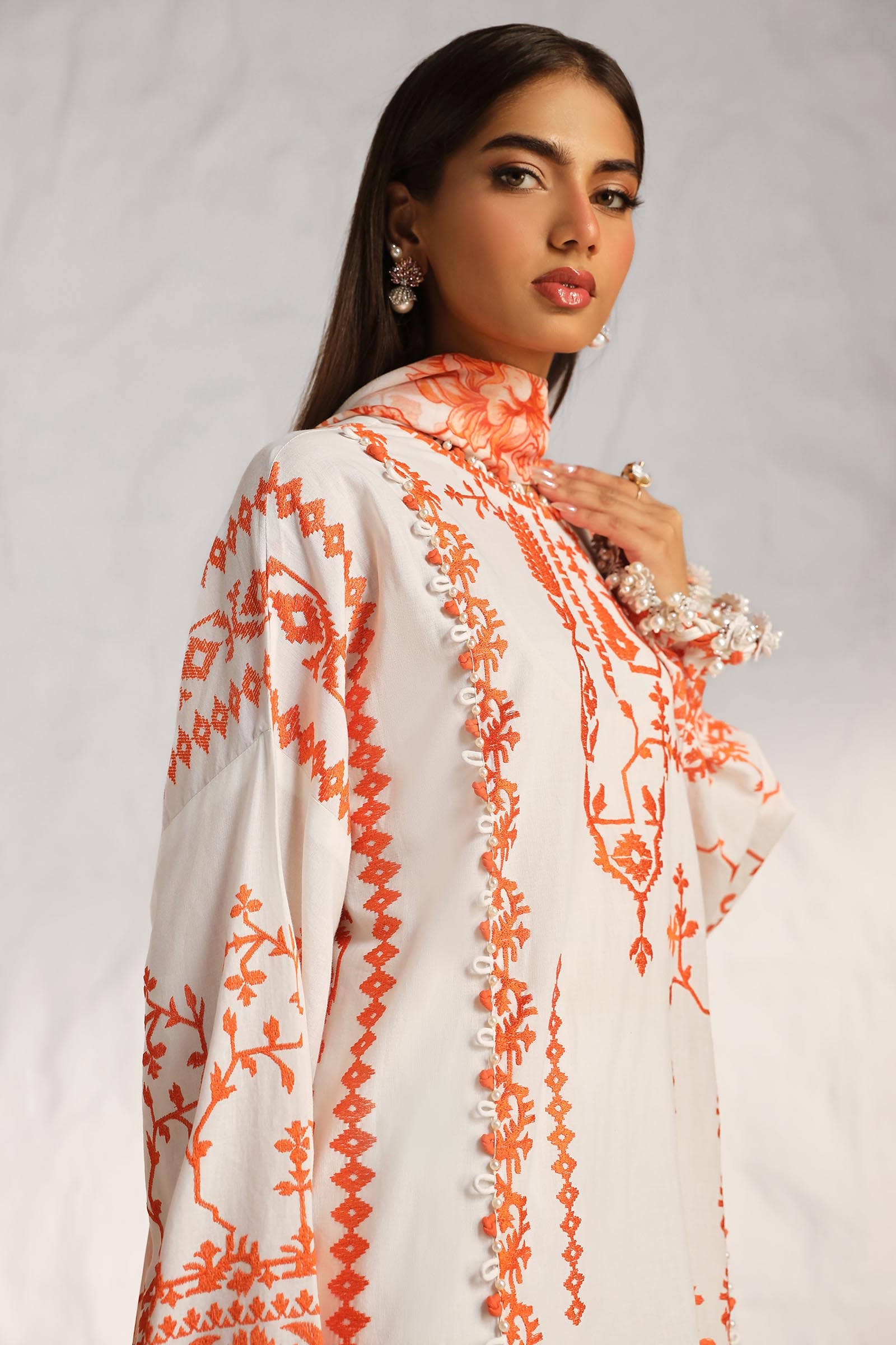 Sana Safinaz | Muzlin Summer 24 | 017B-CJ - Aqsa Fabrics